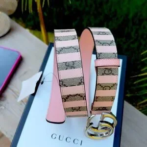 Gucci | Accessories | Gucci Pink And Silver Belt With  display picture 1